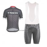 2017 Fahrradbekleidung Trek Shwarz Trikot Kurzarm und Tragerhose(1)