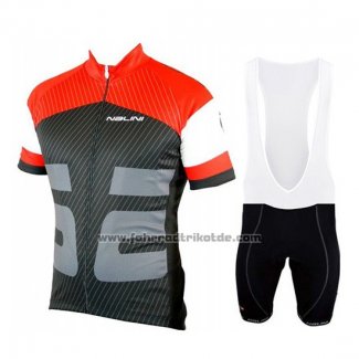 2019 Fahrradbekleidung Nalini Rot Shwarz Trikot Kurzarm und Tragerhose