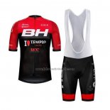 2020 Fahrradbekleidung BH Templo Cafes UCC Shwarz Rot Trikot Kurzarm und Tragerhose