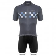 2020 Fahrradbekleidung De Marchi Grau Trikot Kurzarm und Tragerhose