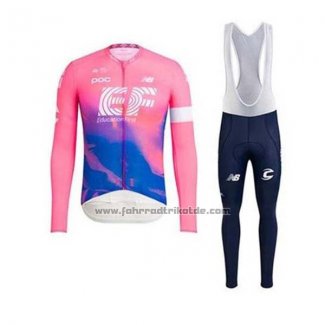 2020 Fahrradbekleidung EF Education First Rosa Trikot Langarm und Tragerhose