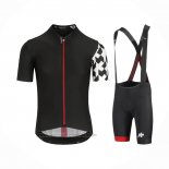 2021 Fahrradbekleidung Assos Shwarz Wei Rot Trikot Kurzarm und Tragerhose