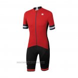 2021 Fahrradbekleidung Sportful Rot Trikot Kurzarm und Tragerhose
