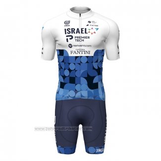 2022 Fahrradbekleidung Israel Cycling Academy Blau Wei Trikot Kurzarm und Tragerhose