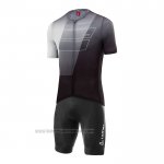 2022 Fahrradbekleidung Loffler Shwarz Wei Grau Trikot Kurzarm und Tragerhose