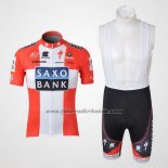 2010 Fahrradbekleidung Saxo Bank Champion Danemark Trikot Kurzarm und Tragerhose