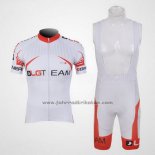 2011 Fahrradbekleidung Louis Garneau Shwarz und Wei Trikot Kurzarm und Tragerhose