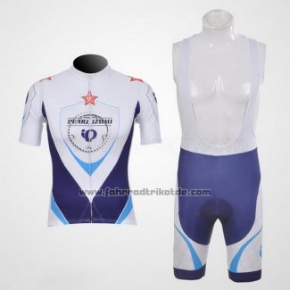 2011 Fahrradbekleidung Pearl Izumi Wei und Blau Trikot Kurzarm und Tragerhose