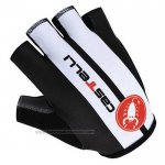 2012 Castelli Handschuhe Radfahren Wei Shwarz