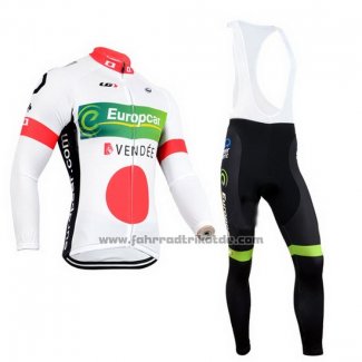 2014 Fahrradbekleidung Europcar Champion Japan Trikot Langarm und Tragerhose