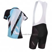 2014 Fahrradbekleidung Pearl Izumi Shwarz und Azurblau Trikot Kurzarm und Tragerhose