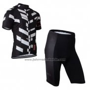 2015 Fahrradbekleidung Rapha Wei und Shwarz Trikot Kurzarm und Tragerhose