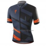 2016 Fahrradbekleidung Specialized Orange und Grau Trikot Kurzarm und Tragerhose