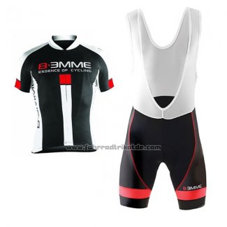 2017 Fahrradbekleidung Biemme Identity Shwarz Trikot Kurzarm und Tragerhose