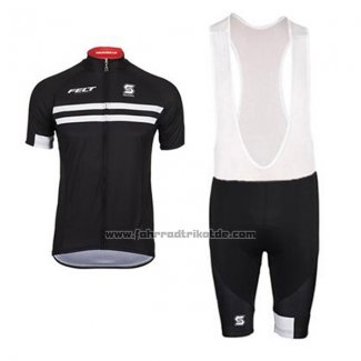 2017 Fahrradbekleidung Felt Shwarz und Wei Trikot Kurzarm und Tragerhose