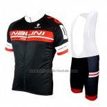 2019 Fahrradbekleidung Nalini Shwarz Rot Trikot Kurzarm und Tragerhose