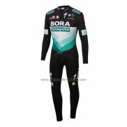 2020 Fahrradbekleidung Bora-hansgrone Shwarz Grun Trikot Langarm und Tragerhose(1)