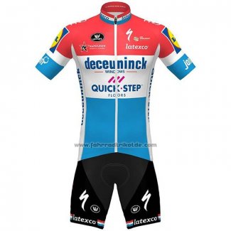 2020 Fahrradbekleidung Deceuninck Quick Step Champion Niederlande Trikot Kurzarm und Tragerhose