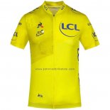2020 Fahrradbekleidung Tour de France Gelb Trikot Kurzarm und Tragerhose(2)