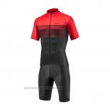 2021 Fahrradbekleidung Giant Shwarz Rot Trikot Kurzarm und Tragerhose