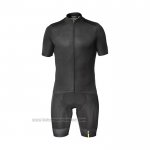 2021 Fahrradbekleidung Mavic Shwarz Trikot Kurzarm und Tragerhose