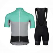 2021 Fahrradbekleidung POC Grun Trikot Kurzarm und Tragerhose