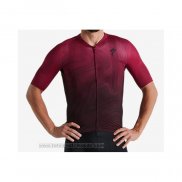 2021 Fahrradbekleidung Specialized Shwarz Rot Trikot Kurzarm und Tragerhose