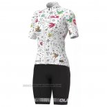 2022 Fahrradbekleidung ALE Wei Mehrfarbig Trikot Kurzarm und Tragerhose
