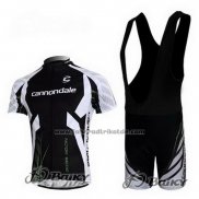 2012 Fahrradbekleidung Cannondale Shwarz Trikot Kurzarm und Tragerhose