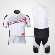 2012 Fahrradbekleidung Northwave Shwarz und Wei Trikot Kurzarm und Tragerhose