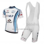 2014 Fahrradbekleidung MLP Team Bergstrasse Wei Trikot Kurzarm und Tragerhose