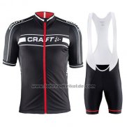 2016 Fahrradbekleidung Craft Rot und Shwarz Trikot Kurzarm und Tragerhose