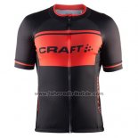 2016 Fahrradbekleidung Craft Shwarz und Orange Trikot Kurzarm und Tragerhose