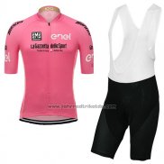 2017 Fahrradbekleidung Giro d'Italia Rosa Trikot Kurzarm und Tragerhose