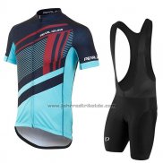 2017 Fahrradbekleidung Pearl Izumi Hellblau Trikot Kurzarm und Tragerhose