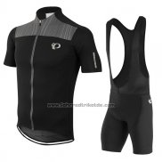 2017 Fahrradbekleidung Pearl Izumi Shwarz und Grau Trikot Kurzarm und Tragerhose