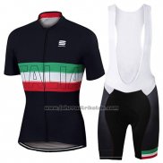 2017 Fahrradbekleidung Sportful Shwarz Trikot Kurzarm und Tragerhose