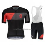 2018 Fahrradbekleidung Castelli Grau Rot Shwarz Trikot Kurzarm und Tragerhose