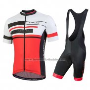 2018 Fahrradbekleidung Nalini Fatica Rot Trikot Kurzarm und Tragerhose