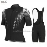 2019 Fahrradbekleidung Rapha Shwarz Wei Trikot Kurzarm und Tragerhose