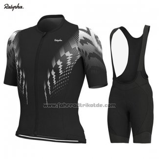 2019 Fahrradbekleidung Rapha Shwarz Wei Trikot Kurzarm und Tragerhose