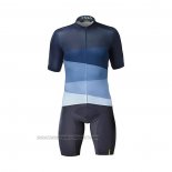 2021 Fahrradbekleidung Mavic Blau Trikot Kurzarm und Tragerhose