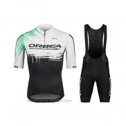 2021 Fahrradbekleidung Orbea Wei Shwarz Trikot Kurzarm und Tragerhose