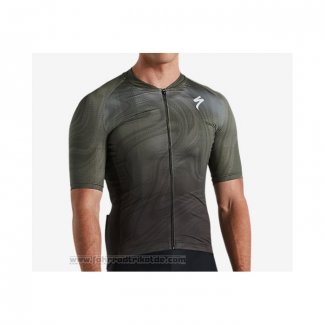 2021 Fahrradbekleidung Specialized Tief Grun Trikot Kurzarm und Tragerhose