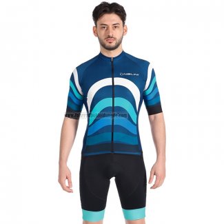 2022 Fahrradbekleidung Nalini Blau Trikot Kurzarm und Tragerhose