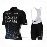 2023 Fahrradbekleidung Hagens Berman Axeon Shwarz Trikot Kurzarm Und Tragerhose