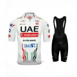 2024 Fahrradbekleidung UAE Wei Trikot Kurzarm Und Tragerhose