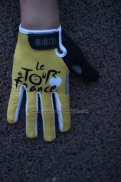 Tour DE France Langfingerhandschuhe Radfahren Gelb und Shwarz