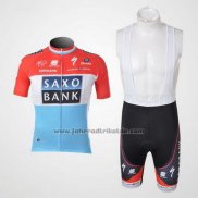 2010 Fahrradbekleidung Saxo Bank Luxemburg Trikot Kurzarm und Tragerhose