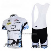 2013 Fahrradbekleidung Orbea Shwarz und Wei Trikot Kurzarm und Tragerhose